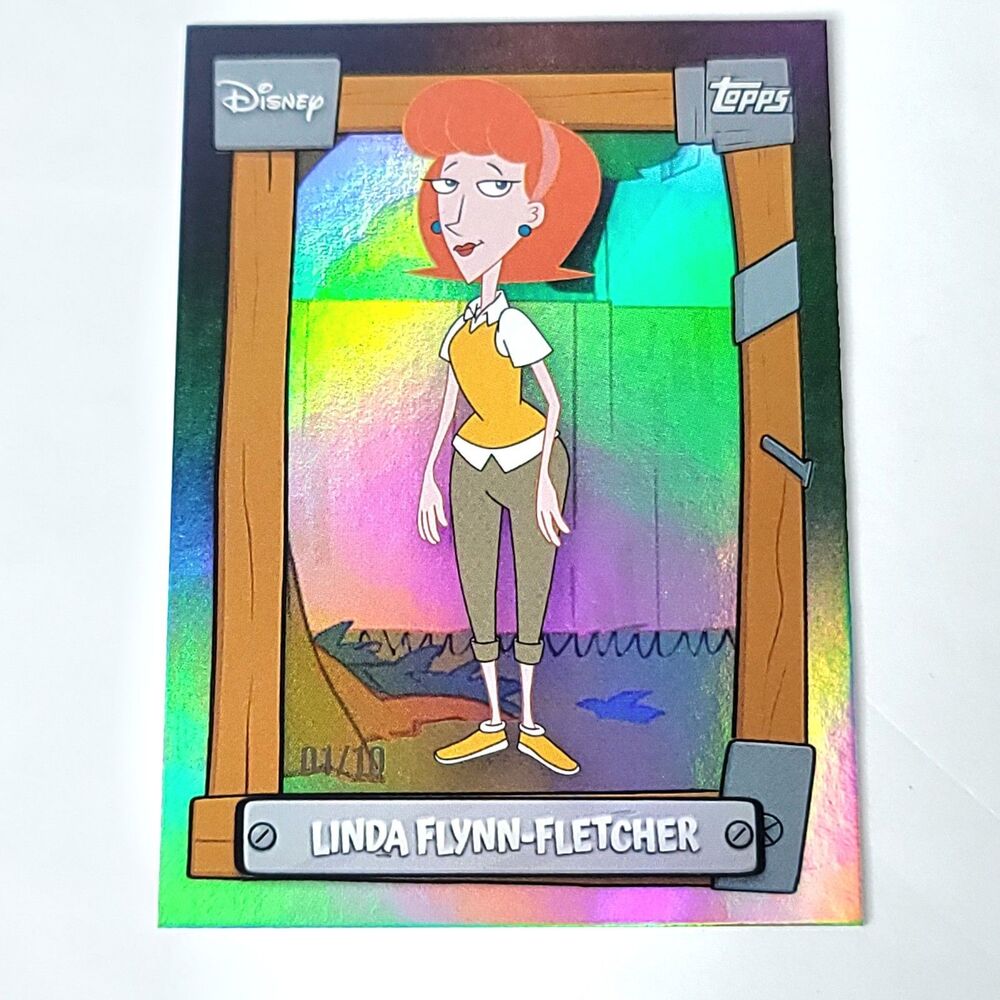 Linda Flynn Fletcher Phineas And Ferb 2026 Topps Disney Neon Black Gold 01/10
